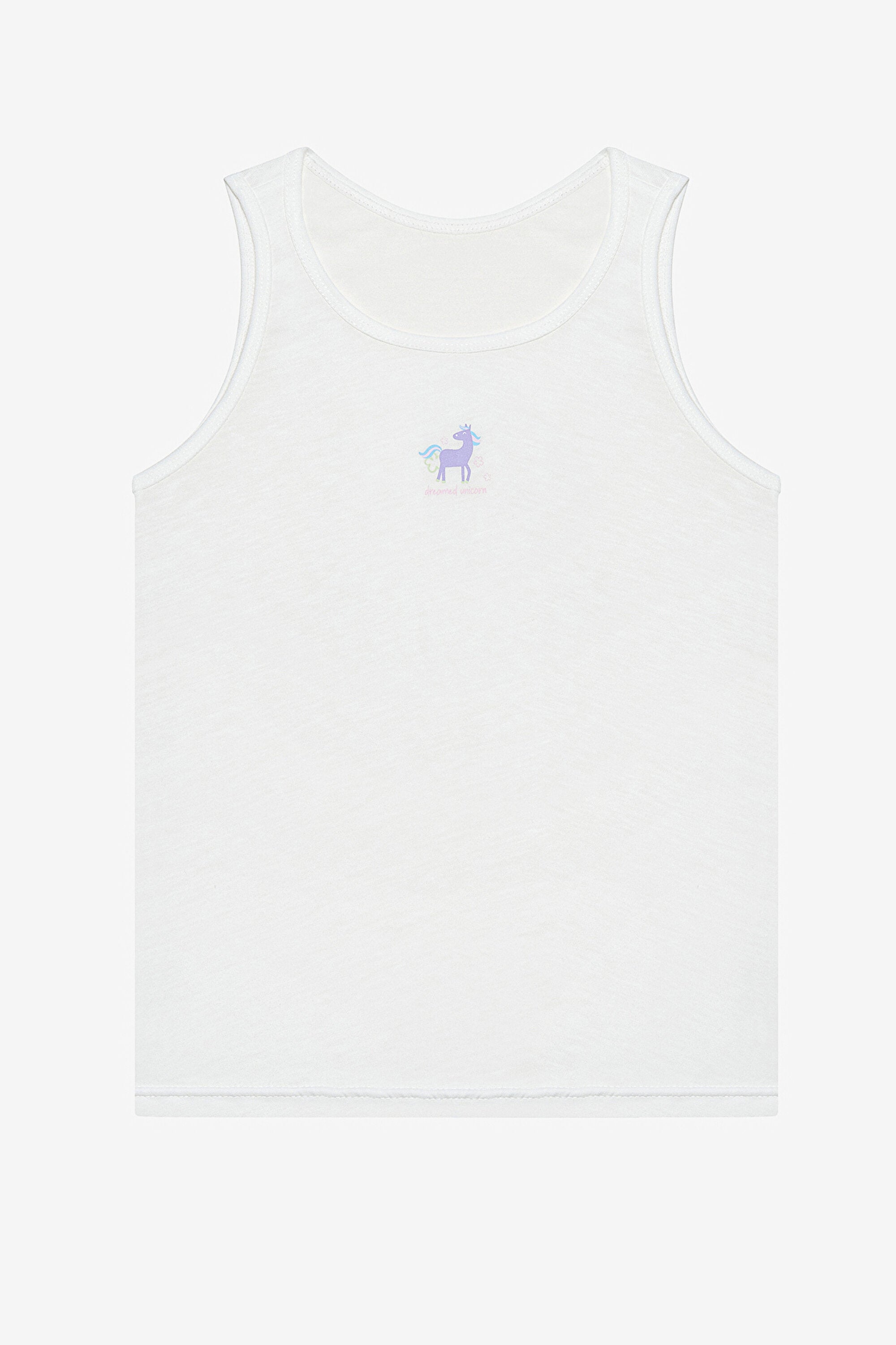 Girl Dreamer Unicorn 2-Pack Multicolored Undershirt
