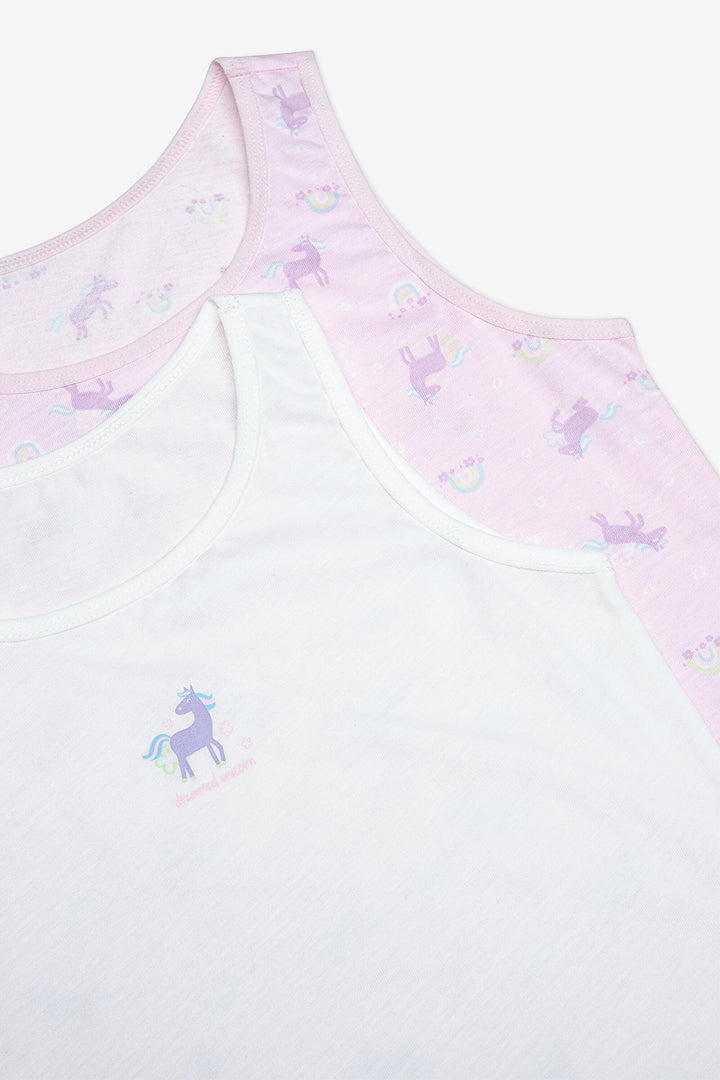 Girl Dreamer Unicorn 2-Pack Multicolored Undershirt