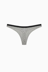 Sweet Heart Cotton 3-Pack Pointel Multicolored Thong Panties