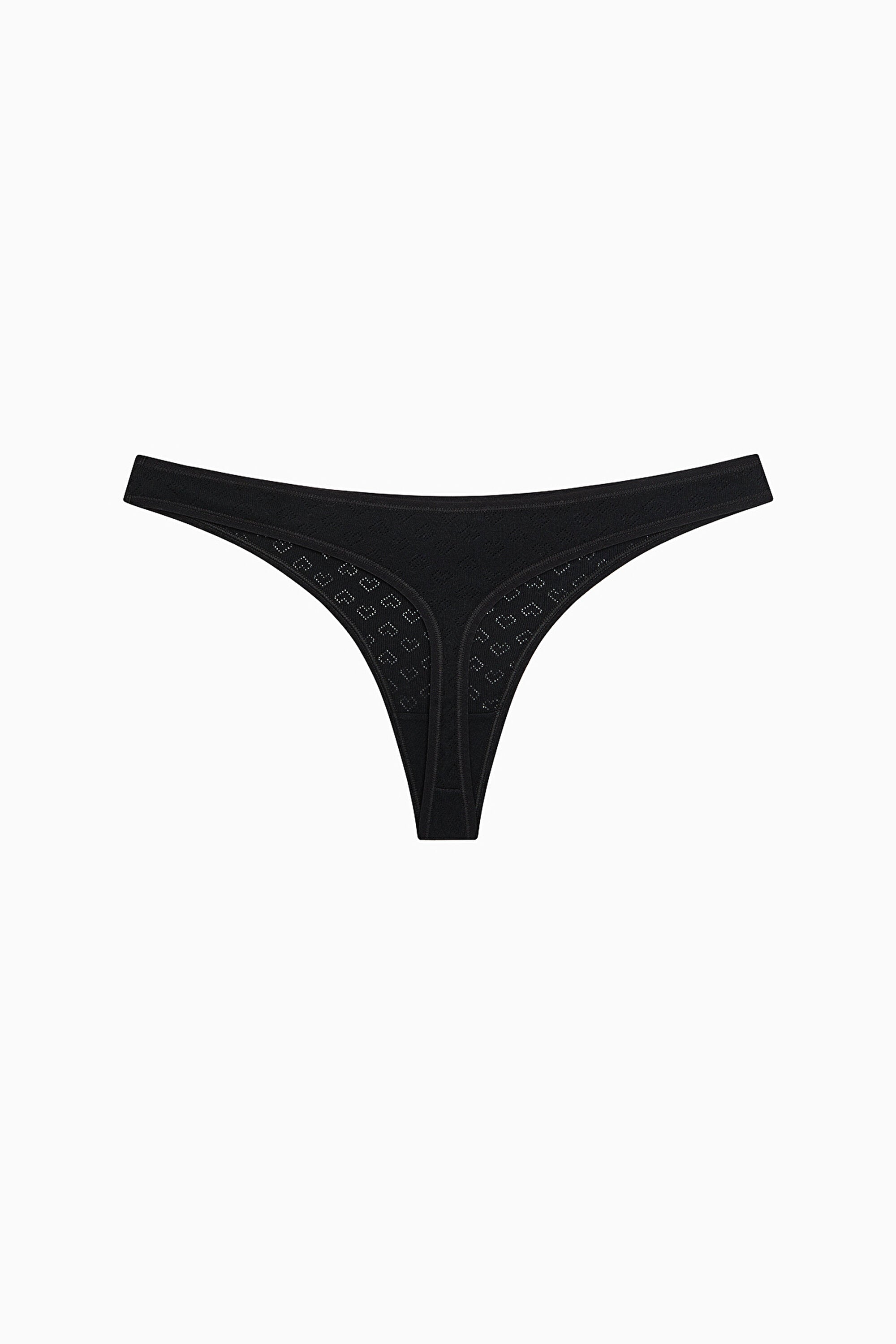 Sweet Heart Cotton 3-Pack Pointel Multicolored Thong Panties