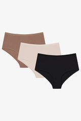 Skin Tones 3-Pack Highwaist Multicolored Briefs