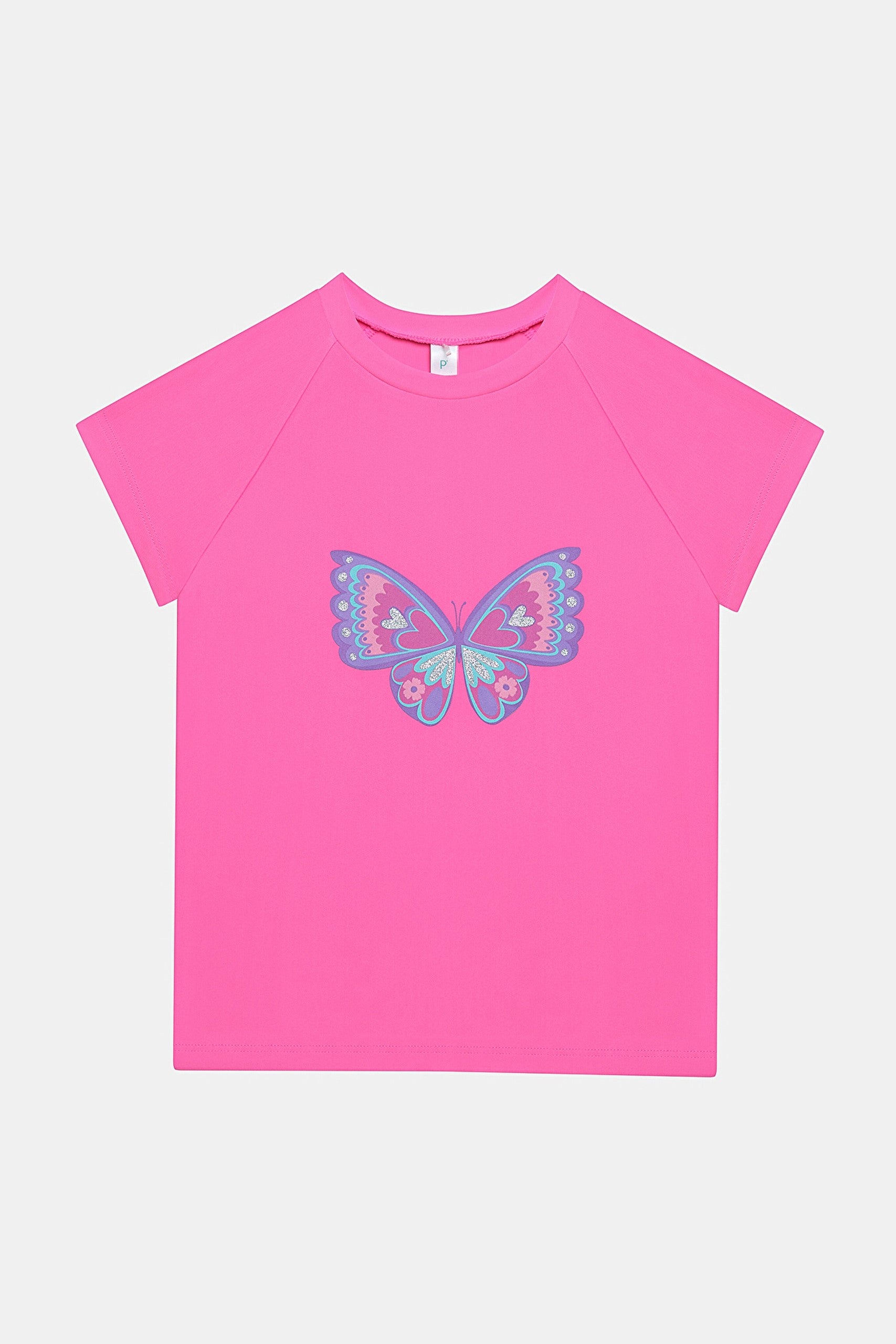 Girls Butterfly UV Swim Top