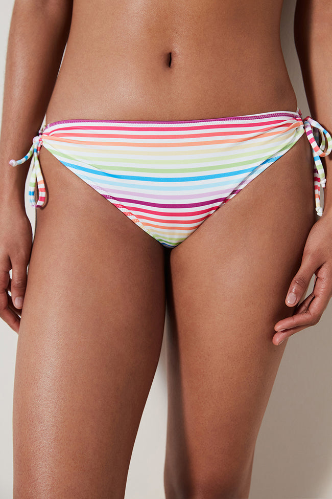 Nia Striped  Bikini Bottom Hover Image