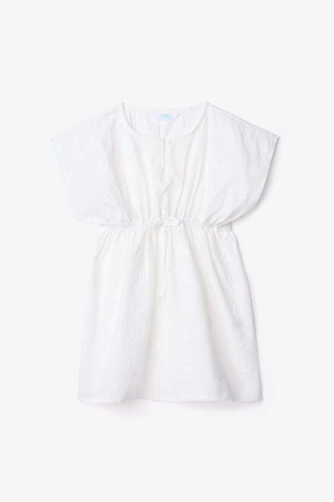 White Girl Butterfly Short Sleeve V-Neck Kaftan Hover Image