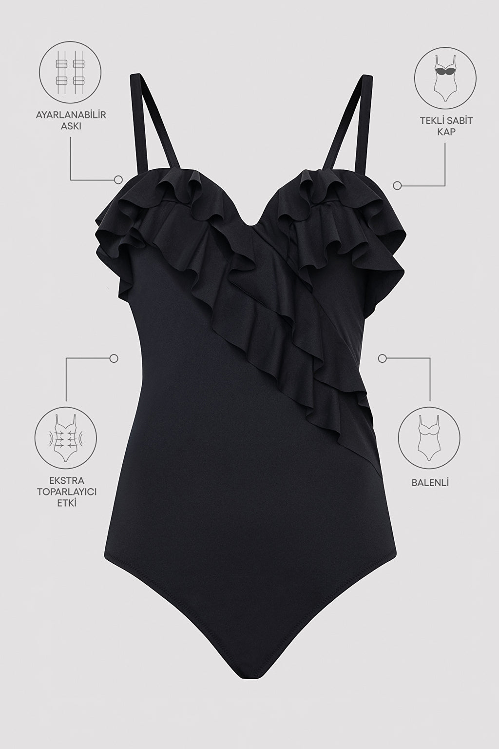 Basic Miracle Corset Black Suit