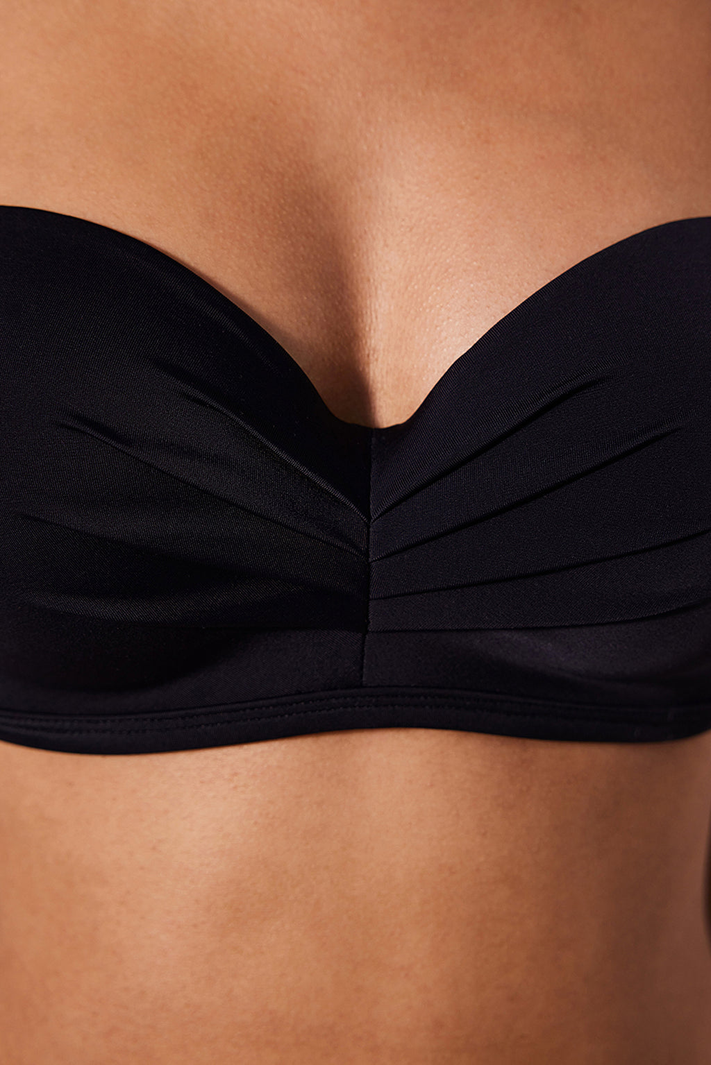 Lotus Black Bikini Top