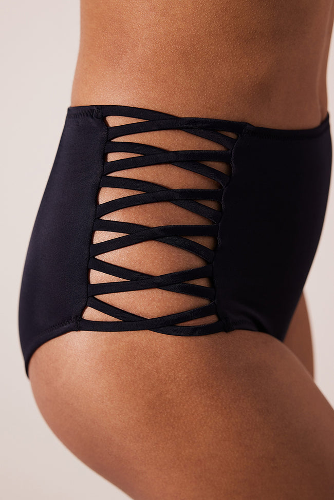 High Fashion Black Bikini Bottom Main Image