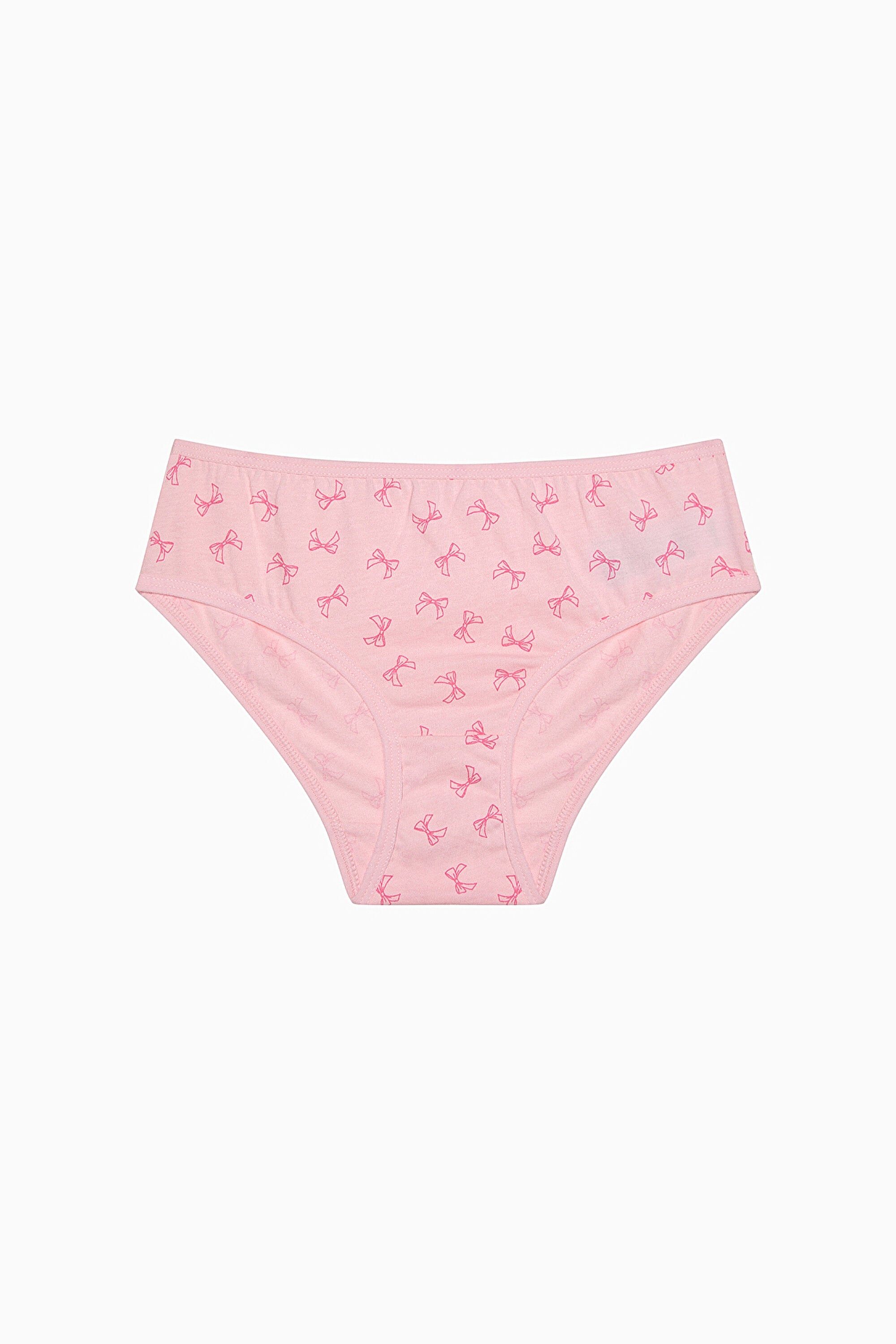Girl Colorful Bows 5-Pack Multicolored Slip Panties