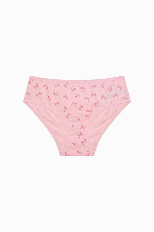 Girl Colorful Bows 5-Pack Multicolored Slip Panties Main Image