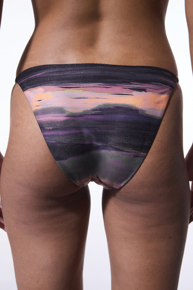 Nixie Side Striped Buckled Slip Bikini Bottom Main Image