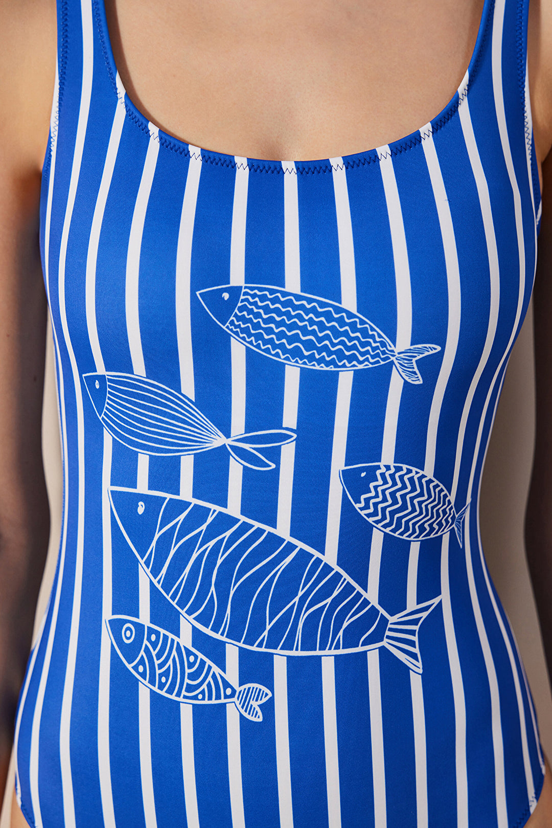 Paison Sports Striped Swimsuit