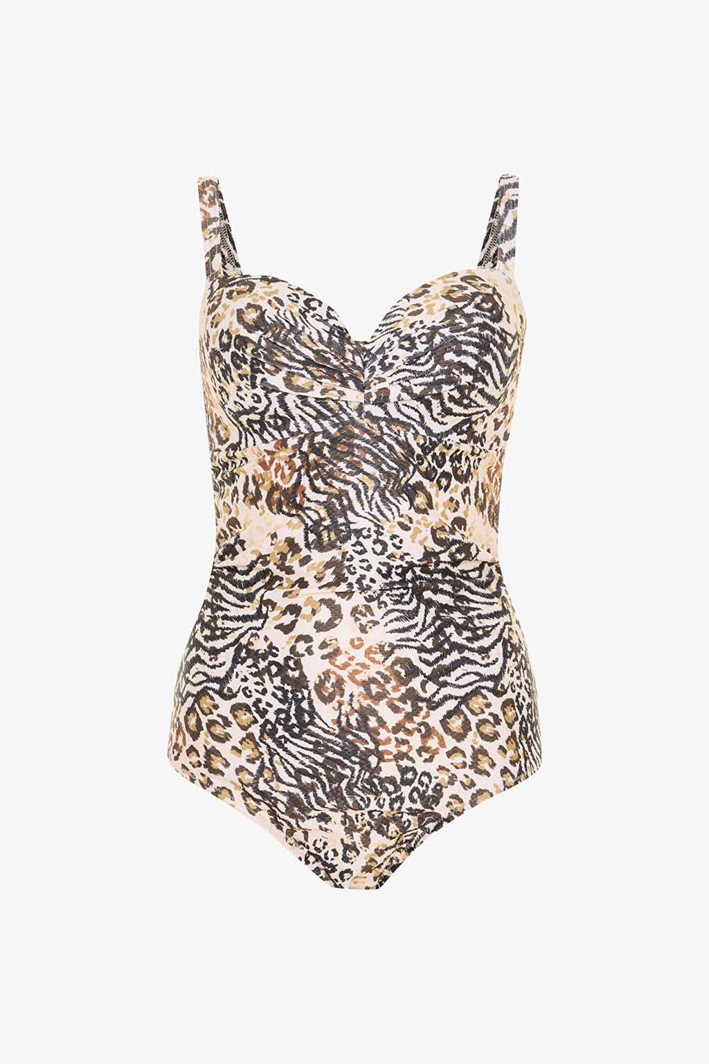 Brissa Lotus Leopard Print Balconette Swimsuit