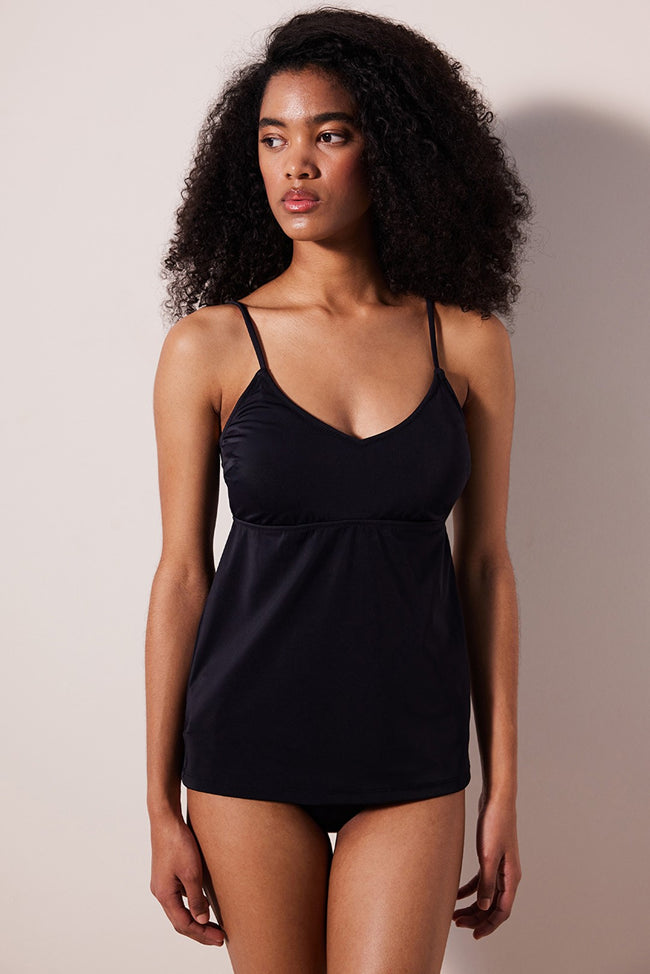 Tankini Black Bikini Top Hover Image