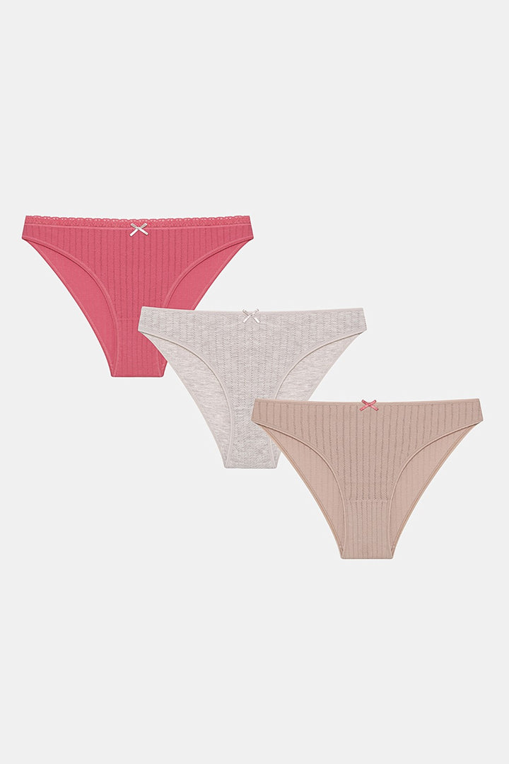 Summer Skin 3-Pack Pointel Multicolored Slip Panties