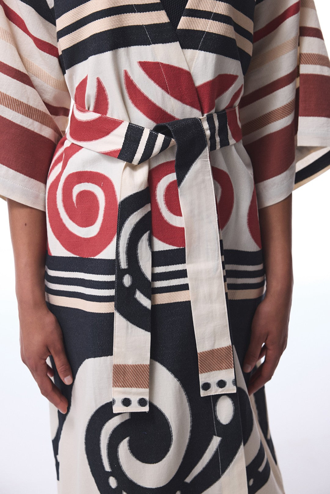 Ethnic Patterned Shay Long Kimono