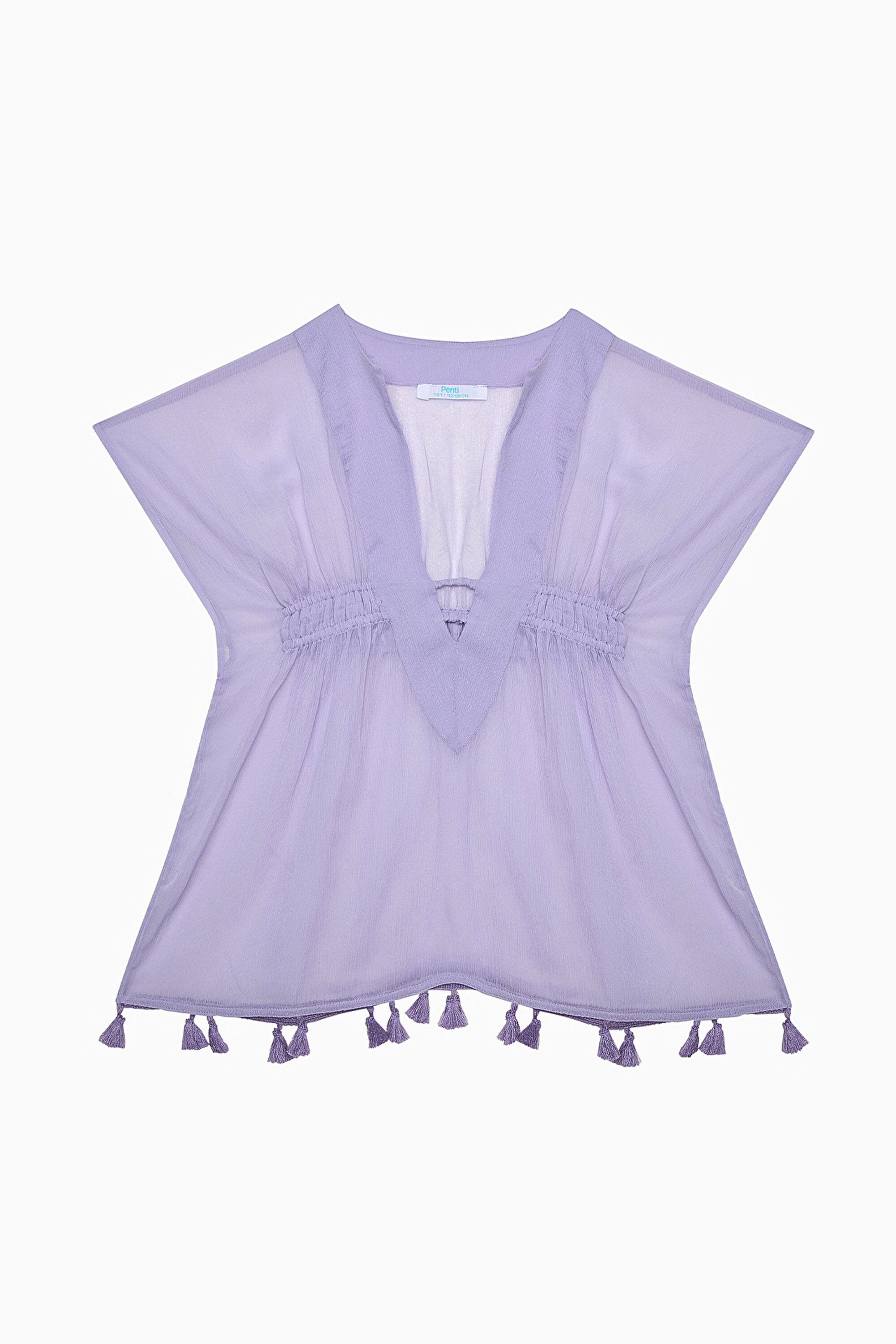 Violet Girl Basic V Neck Short Kaftan