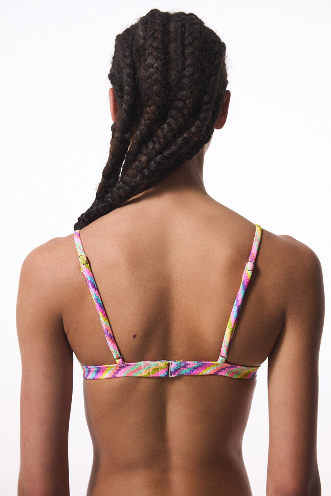 Zigzag Patterned Triangle Bikini Top