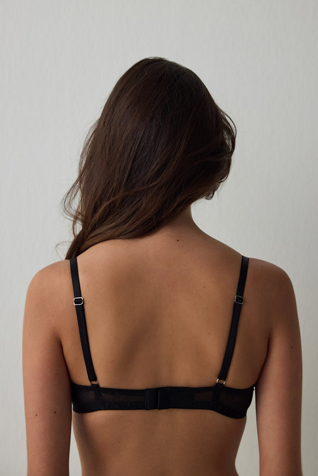 Silver Anthracite Crash Shiny Bra