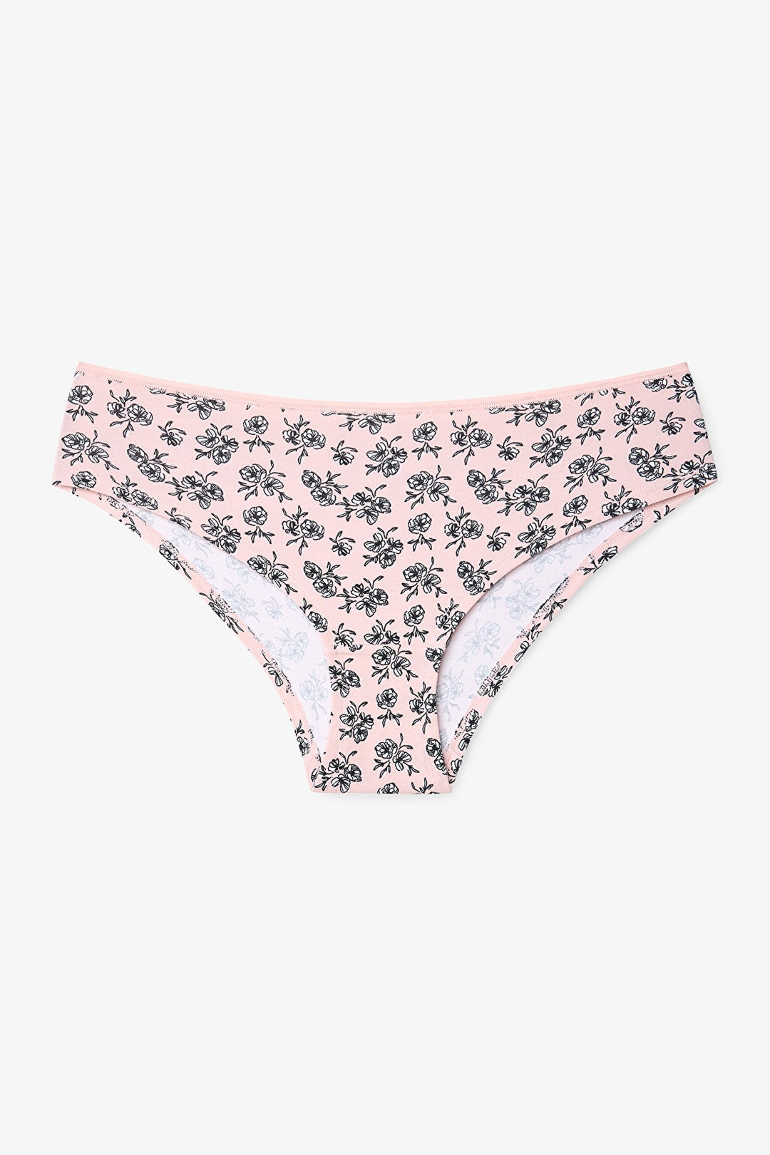 Floral Patterned Normal Waist 5-Pack Hipster Panties