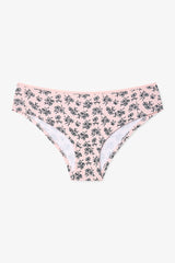 Floral Patterned Normal Waist 5-Pack Hipster Panties