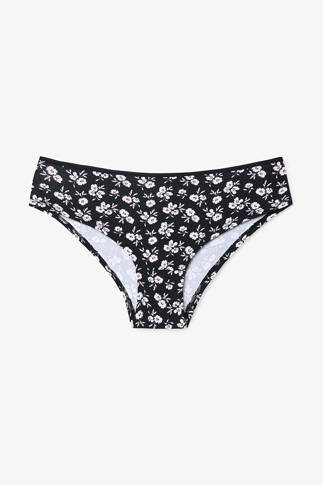 Floral Patterned Normal Waist 5-Pack Hipster Panties