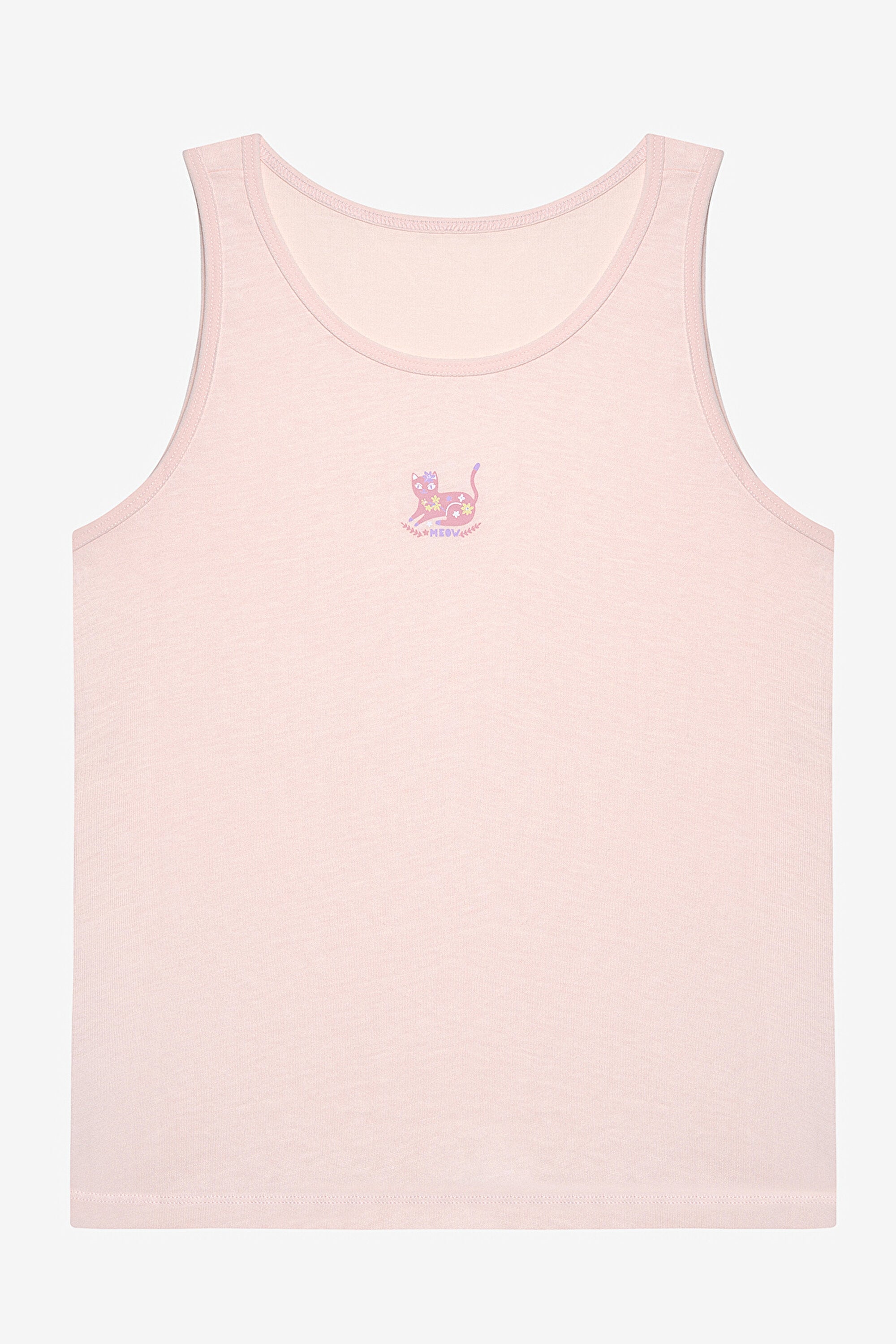 Girl Cute Meow 2-Pack Multicolored Undershirt