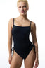 Black Strapless Underwire Swimsuit