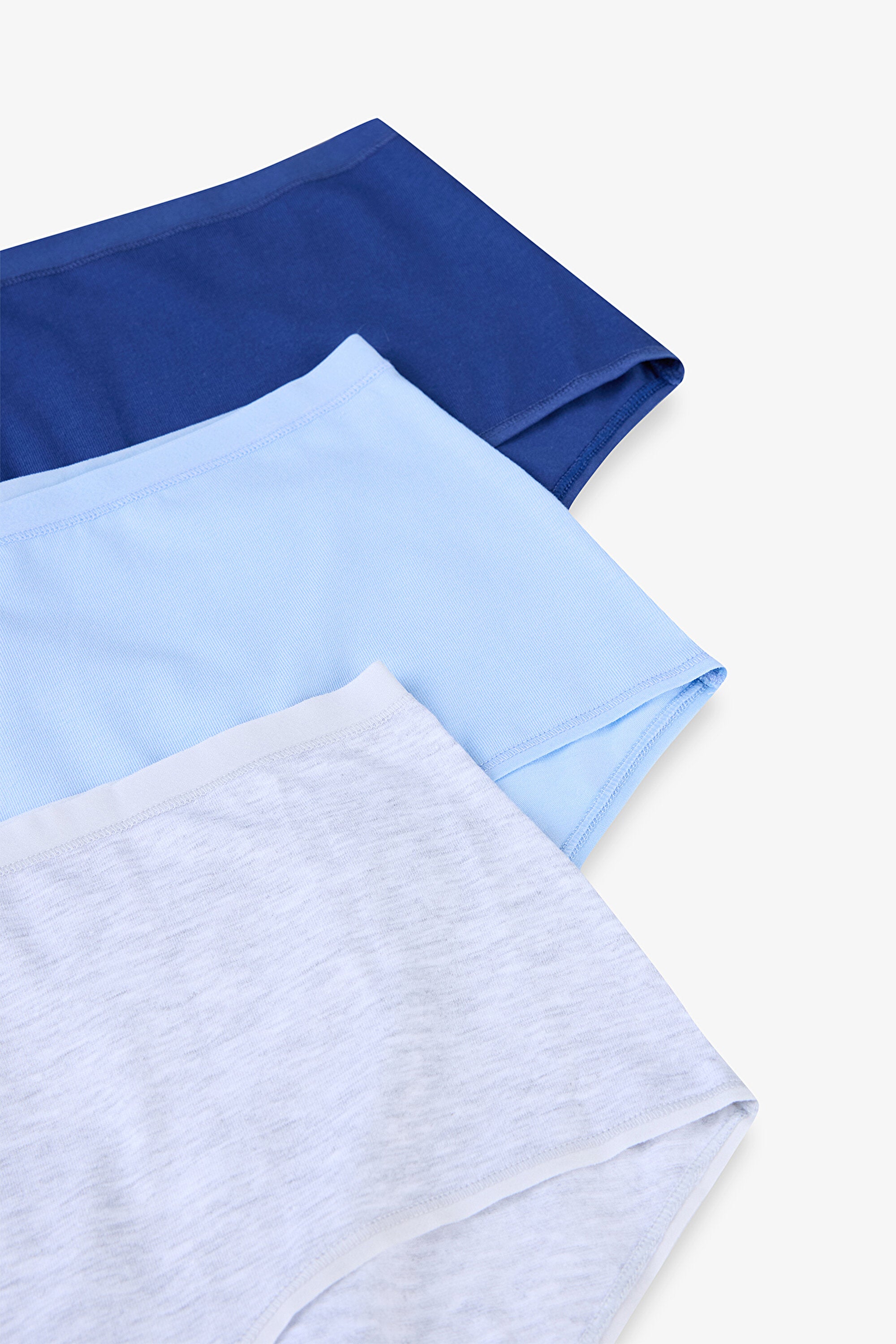 Blue Dream Cotton 3-Pack Highwaist Multicolored Slip Panties