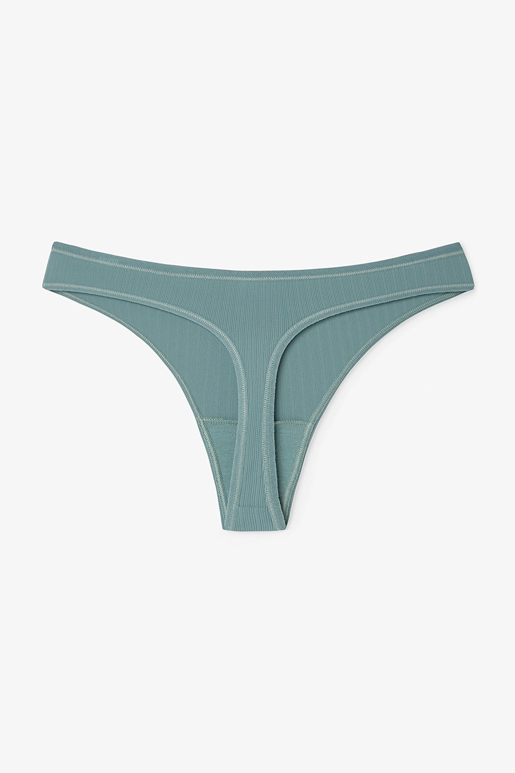 Dark Gray Essentials Regular Waist Thong Panties