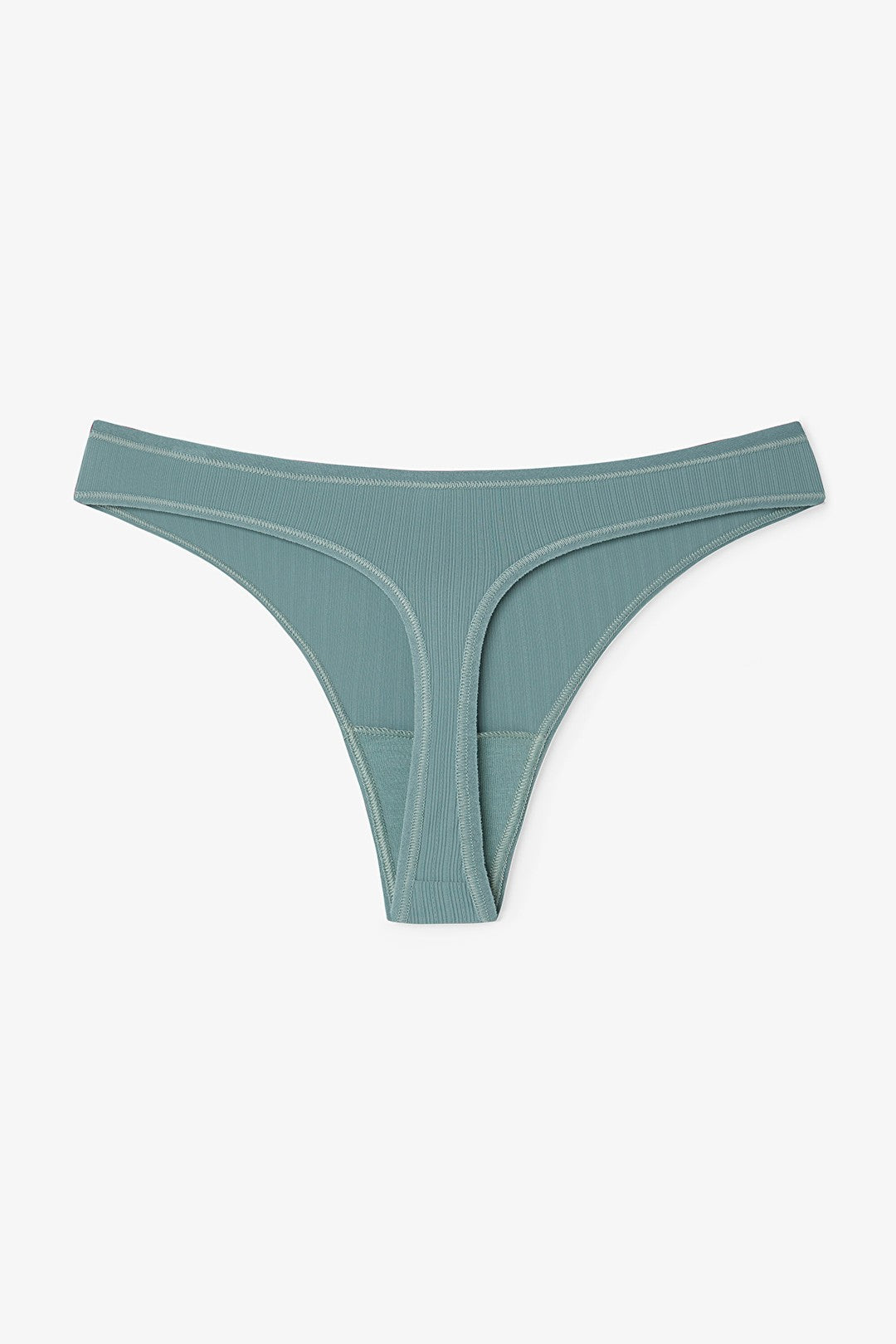 Dark Gray Essentials Regular Waist Thong Panties
