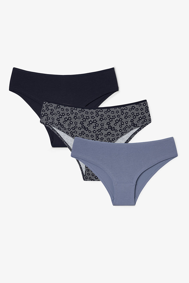 Daisy Girl Floral Pattern Low Waist 3-Pack Hipster Panties Hover Image