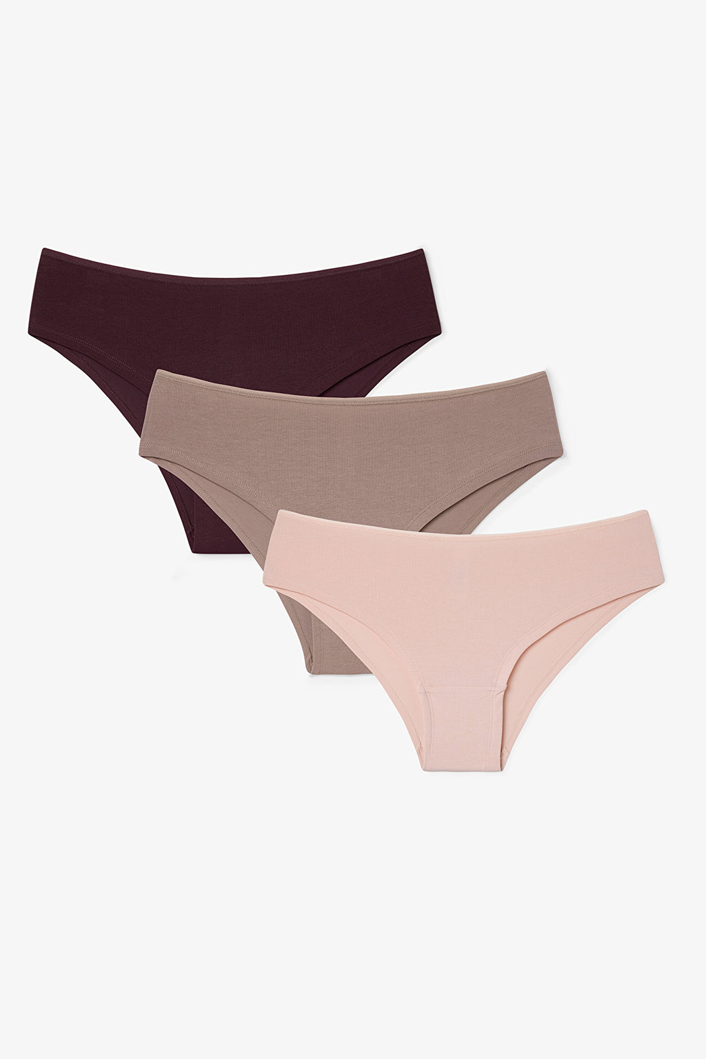 Mixed Color Skin Sense 3-Pack Low Waist Hipster Panties