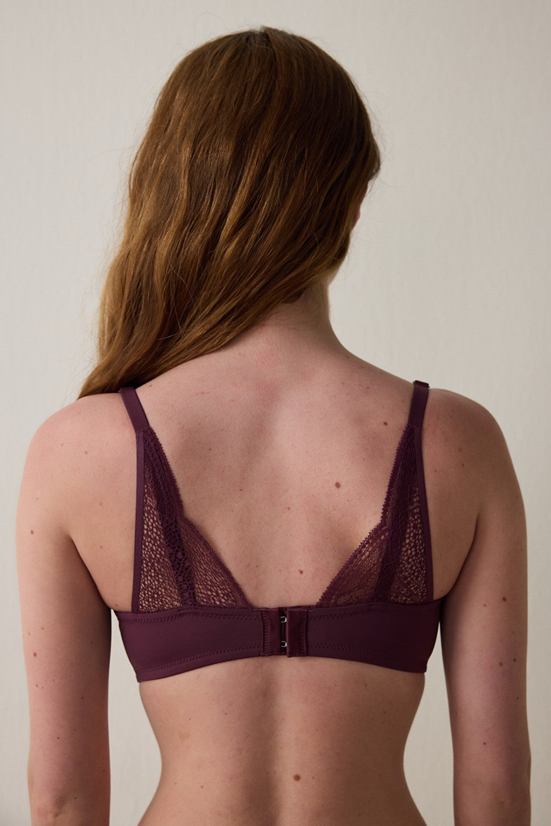 Burgundy Eliza Wire-Free Push-Up Bra