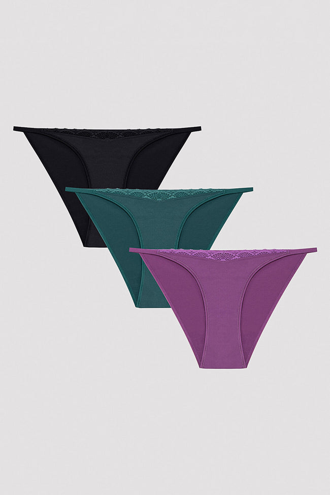 Micro Lace Trim 3 Pack Slip Hover Image