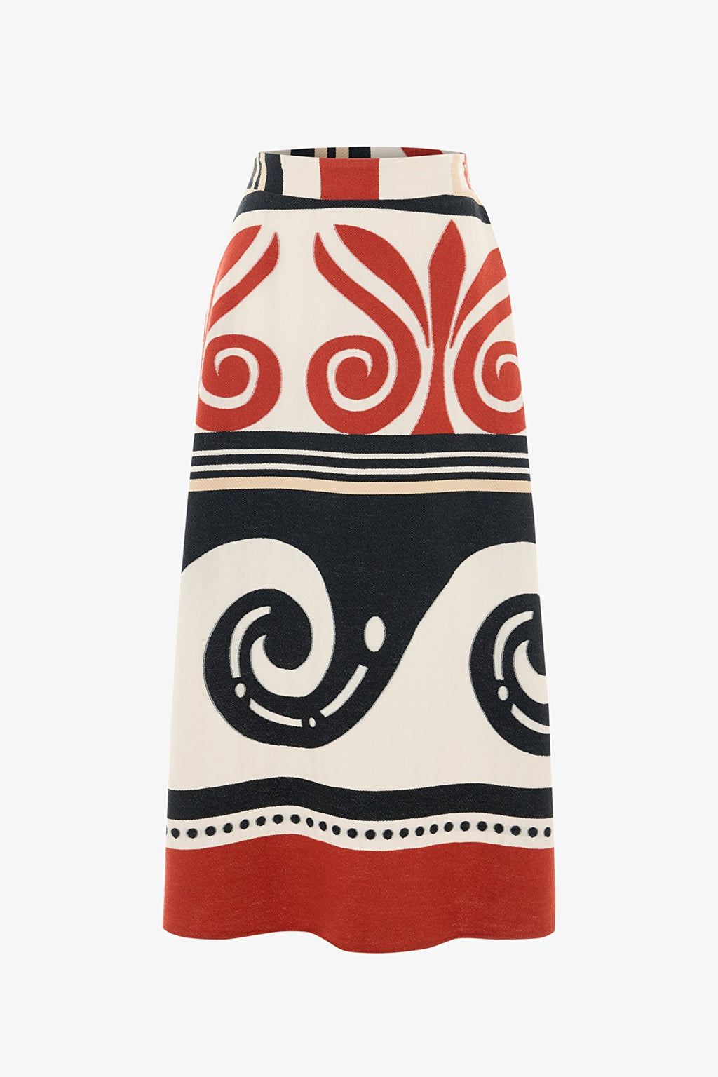 Ethnic Patterned Colorful Shay Long Beach Skirt