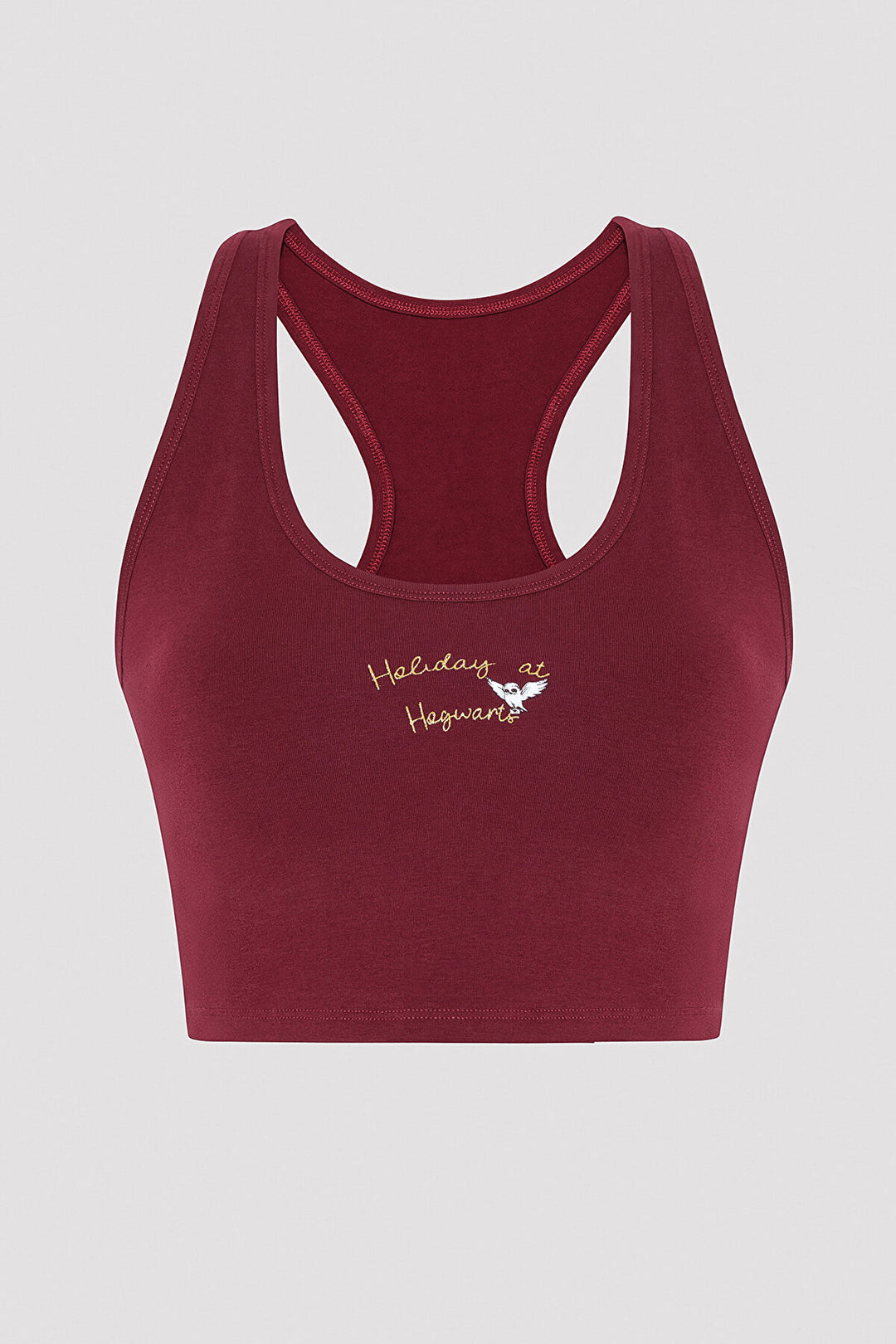 Removable Padded Racer Back Crop Athlete - Harry Potter Collection