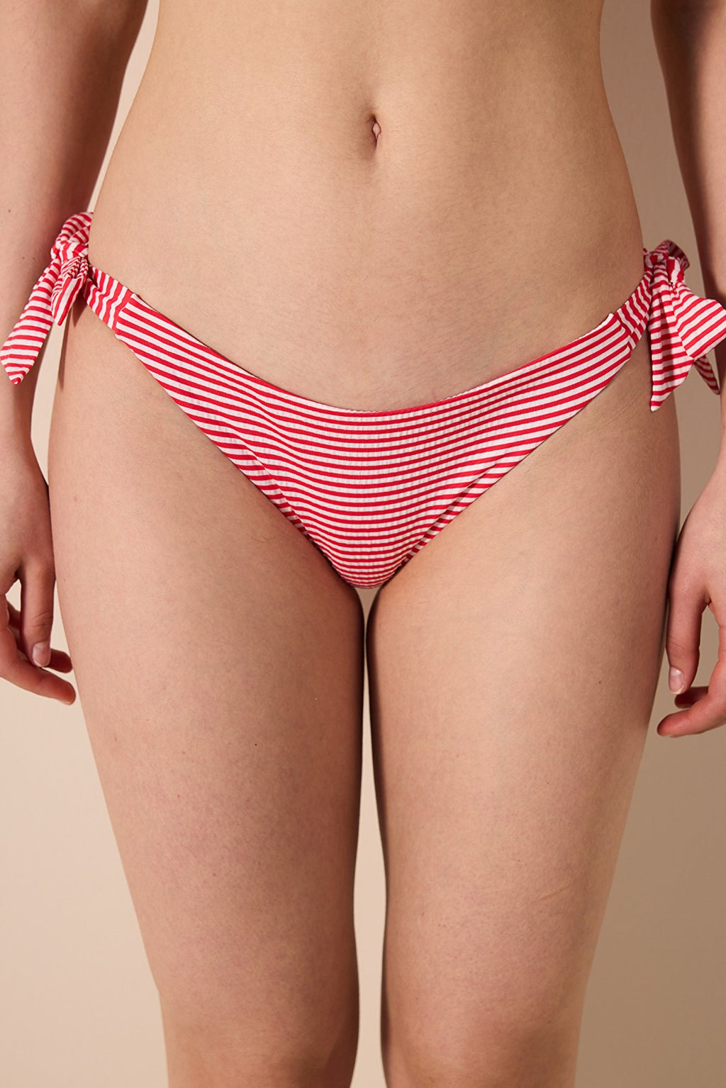 Patmos Brazilian Textured Striped Bikini Bottom