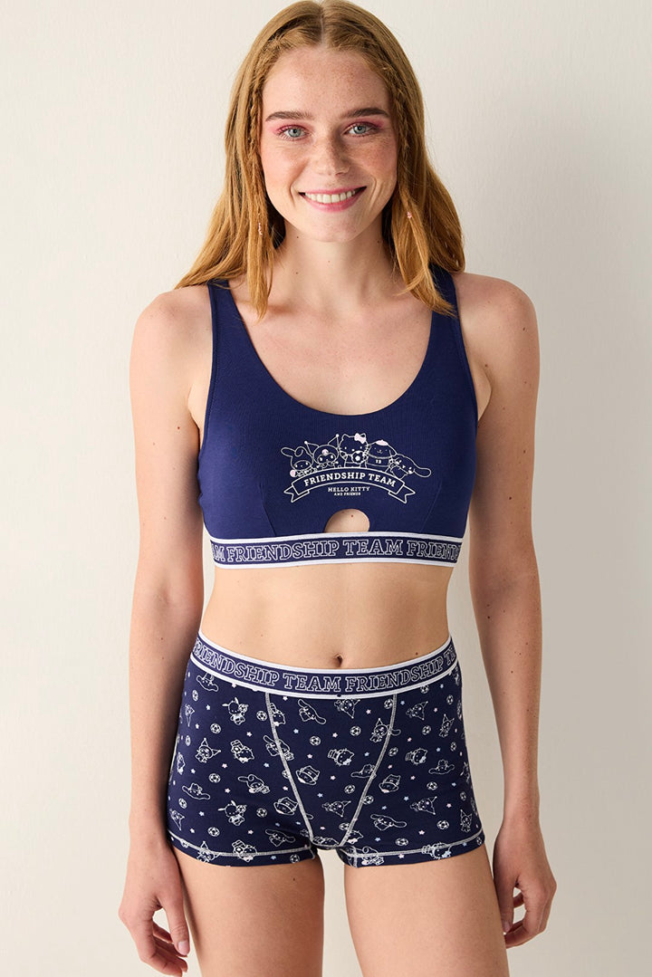 Removable Padded Navy Blue Top - Sanrio Collection