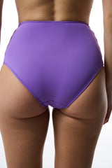 Purple High Waist Bikini Bottom