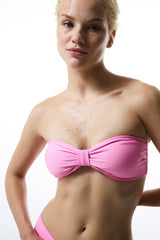 Light Pink Bia Strapless Knot Bikini Top