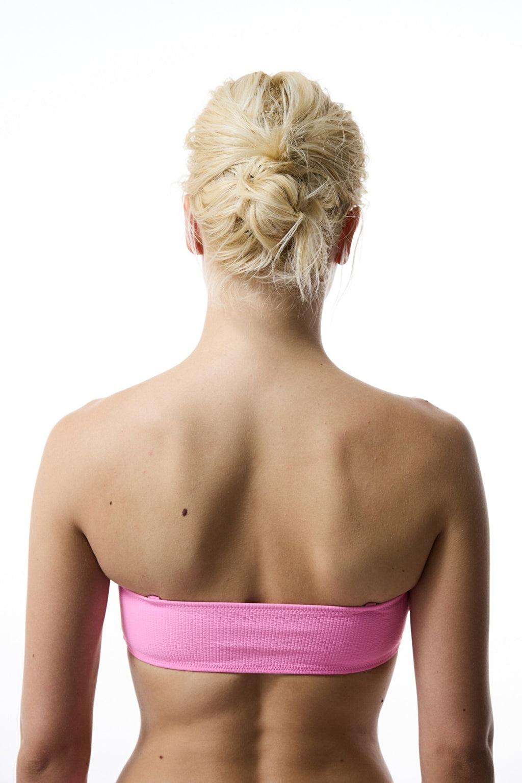 Light Pink Bia Strapless Knot Bikini Top