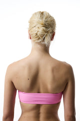 Light Pink Bia Strapless Knot Bikini Top