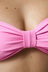 Light Pink Bia Strapless Knot Bikini Top