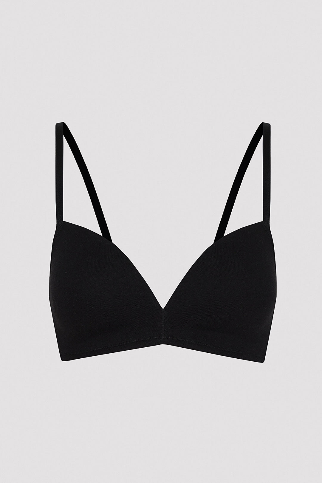 #Hiccaması Black Cosy Non-wired Cotton Bra