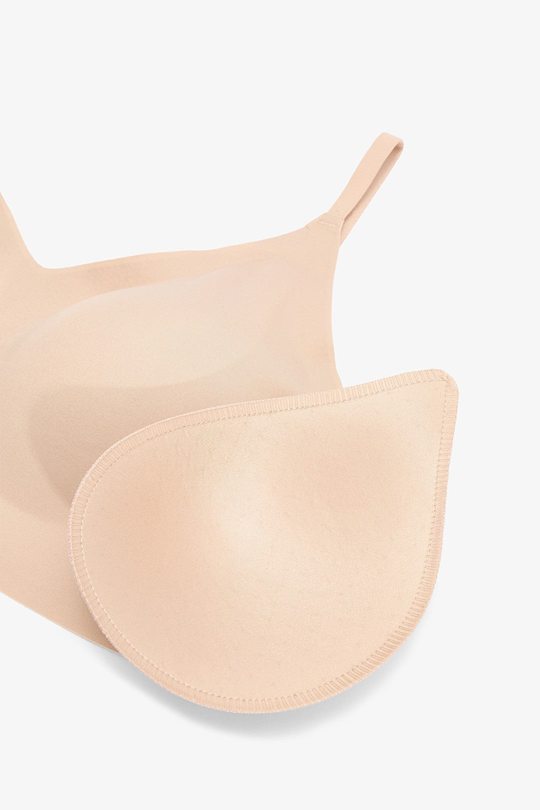 #Izbırakmaz Invisible Beige Seamless Bralette Without Wire