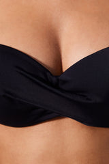 Strapless Cup Black Bikini Top