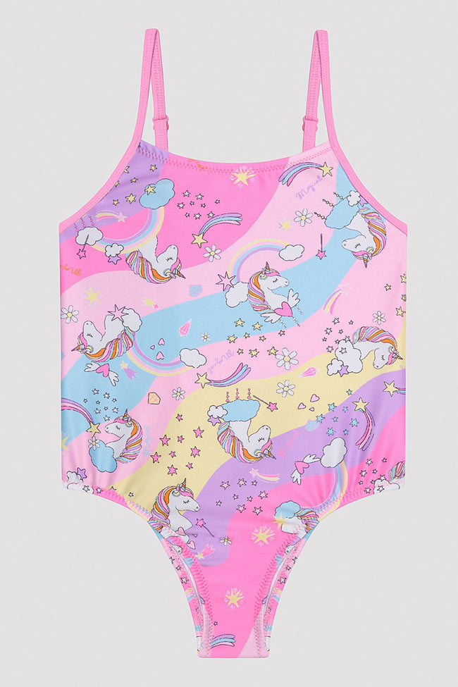 Girls Star Unicorn Suit Hover Image