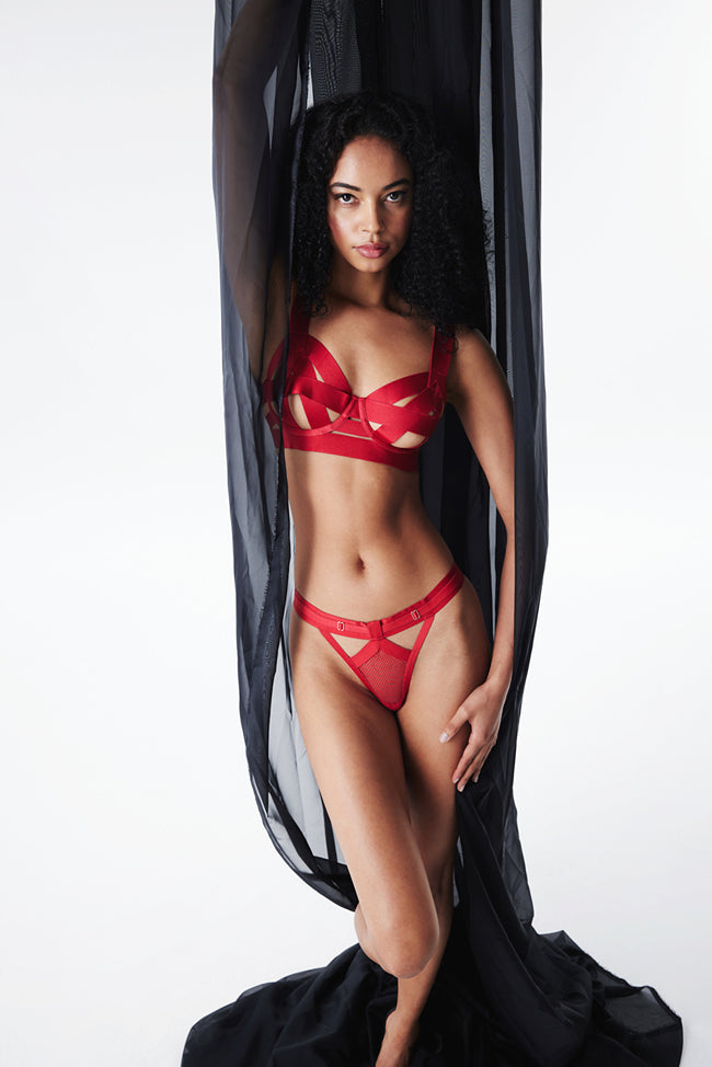 Storm Red Bra - Privee Collection Main Image