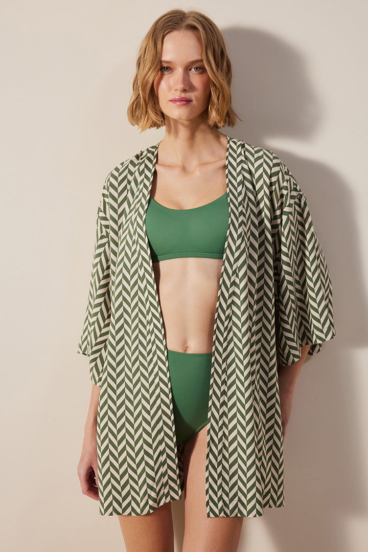 Bamboo Multicolor Kimono