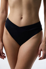 Black V Cut Bikini Bottom